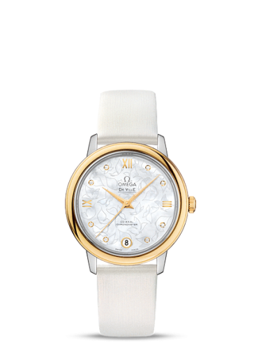Omega De Ville Prestige Co-Axial 32.7 Stainless Steel / Yellow Gold / MOP Butterfly